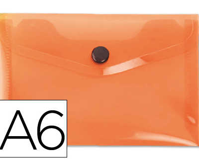 pochette-enveloppe-liderpapel-polypropylene-180-microns-a6-148x105mm-50f-fermeture-bouton-transparent-frosty-orange