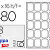 ATIQUETTE ADHASIVE APLI AGIPA MULTI-USAGE 19X38MM LASER JET D'ENCRE FORMATS PARAMATRAS ATUI A5 480 UNITAS