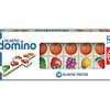 JEU DOMINO FRUITS GRANDES PIÈCES PLASTIQUE 11X3.5CM 28 PIÈCES LAVABLES DÈS 3 ANS