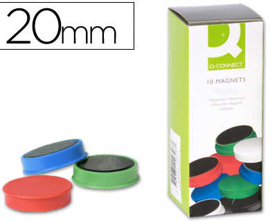 aimant-q-connect-diametre-20mm-affichage-signalisation-toutes-surfaces-matalliques-coloris-assortis-bo-te-10-unitas