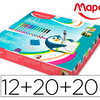 MARQUEUR MAPED MARKER'PEPS FANCY EFFAÇABLE À SEC 12 COULEURS + 20 CHIFFONETTES + 20 CAPUCHONS RECHANGE