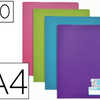 PROTEGE-DOCUMENTS ELBA MEMPHIS PP COUVERTURE SEMI-RIGIDE 40 POCHETTES 80 VUES A4 210X297MM COLORIS ASSORTIS STYLE