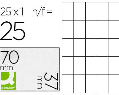 atiquette-adhasive-q-connect-7-0x37mm-coins-droits-imprimante-jet-d-encre-laser-copieur-bo-te-100-feuilles-25-unitas