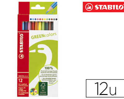 crayon-bois-stabilo-greencolor-s-acologique-finition-vernis-mat-175mm-lutte-contre-daforestation-atui-carton-12-unitas