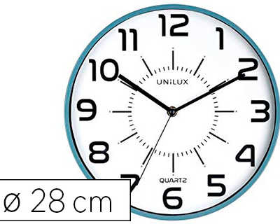 horloge-unilux-pop-quartz-haut-e-pracision-silencieuse-pile-1-5v-aa-fournie-diametre-28cm-lisibilita-30m-bleu