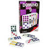 JEU DOMINOS EN BOIS GRAND FORM AT 2.5X5CM COMPOSA DE 55 PIECES 9 POINTS 9 COLORIS 1/11 JOUEURS