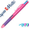 STYLO-BILLE PAPER MATE INKJY Q UATRO FUN NEW FRENCH CONNECTION MONO COULEUR POINTE MOYENNE 4 COULEURS CORPS ROSE