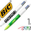 STYLO-BILLE BIC 4 COULEURS JUNGLE ET TROPICAL POINTE MOYENNE 1MM RÉTRACTABLE RECHARGEABLE