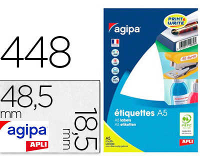 atiquette-adhasive-apli-agipa-multi-usage-48-5x18-5mm-laser-jet-d-encre-formats-paramatras-atui-a5-448-unitas