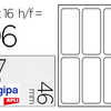 ATIQUETTE ADHASIVE APLI AGIPA MULTI-USAGE 97X46MM LASER JET D'ENCRE FORMATS PARAMATRAS ATUI A5 96 UNITAS