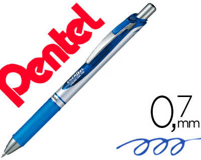 roller-pentel-energel-ratracta-ble-pointe-matal-fine-0-5mm-rechargeable-clip-matal-coloris-bleu