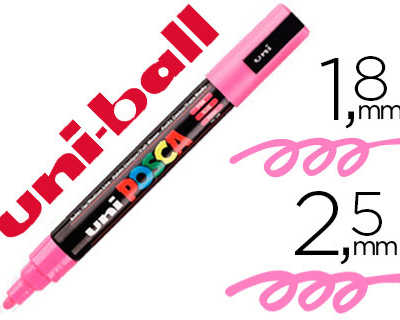 marqueur-posca-pc5m-gouache-en-cre-inodore-toutes-surfaces-pointe-moyenne-conique-couleur-opaque-couvrante-rose