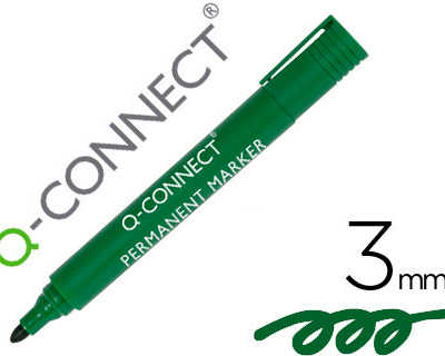 marqueur-q-connect-permanent-p-ointe-ogive-traca-3mm-rasistante-corps-plastique-coloris-vert