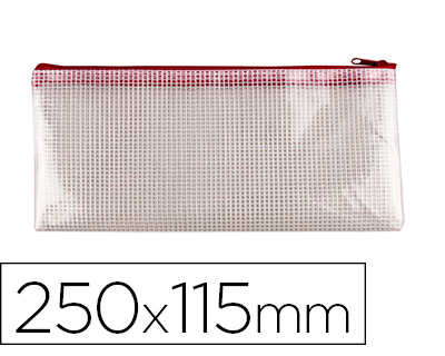 pochette-q-connect-porte-docum-ents-pvc-taille-cheque-ouverture-suparieure-avec-fermeture-aclair-coloris-rouge