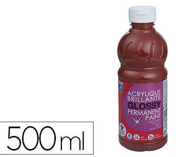 peinture-acrylique-lefranc-bou-rgeois-glossy-fluide-brillante-indalabile-multi-supports-chocolat-flacon-500ml