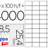 ATIQUETTE ADHASIVE APLI AGIPA MULTI-USAGE 48.5X25.4MM TOUTE IMPRIMANTE BOÎTE 4000 UNITAS