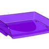 CORBEILLE ACOURRIER CEP PRO P OLYSTYRENE ANTICHOC ROBUSTE SUPERPOSABLE VERTICALE/DACALA 351X260X69MM HAPPY ULTRA VIOLET