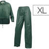 ENSEMBLE PLUIE 400 VESTE PANTA LON POLYESTER ENDUIT PVC COLORIS VERT TAILLE XL