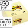 BLOC-NOTES POST-IT CUBE 76X76M M 450F REPOSITIONNABLES COLORIS JAUNE