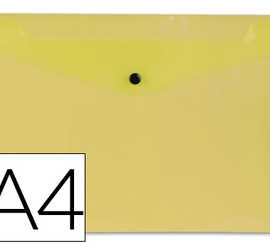 pochette-enveloppe-liderpapel-polypropylene-180-microns-a4-297x210mm-50f-fermeture-bouton-rasistant-transparent-jaune