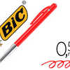 STYLO-BILLE BIC M10 ACRITURE M OYENNE 0.5MM ENCRE CLASSIQUE RATRACTABLE BOUTON POUSSOIR LATARAL COLORIS ROUGE