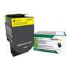 Lexmark 71B2HY0 Toner Jaune Return 3500p