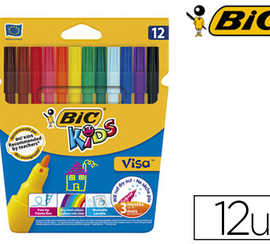 feutre-bic-kids-visa-coloriage-encre-lavable-capuchon-ventila-pointe-bloquae-ultra-rasistante-atui-carton-12-unitas