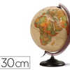 GLOBE ANTIQUE JPC GAOGRAPHIQUE EN RELIEF DIAMETRE 30CM PIED ABS NOIR MARIDIEN MATAL