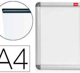 porte-affiches-nobo-clipsable-cadre-aluminium-format-din-a4-film-pvc-anti-reflets