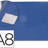 POCHETTE ENVELOPPE LIDERPAPEL POLYPROPYLENE 180 MICRONS A8 74X52MM 50F FERMETURE BOUTON RASISTANT TRANSPARENT BLEU