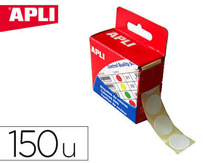 pastille-adhasive-apli-agipa-d-iametre-15mm-permanente-coloris-blanc-bo-te-150-unitas