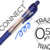 STYLO-BILLE Q-CONNECT RATRACTA BLE ACRITURE MOYENNE 0.7MM ENCRE CLASSIQUE CLIP GRIP PRAHENSION COULEUR ENCRE BLEU