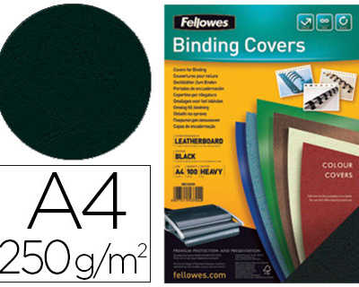 couverture-fellowes-grain-cuir-250g-format-a4-coloris-noir-paquet-100-unitas