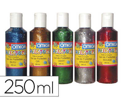 gel-pailleta-omaga-base-transp-arente-enrichie-paillettes-coloris-assortis-bleu-vert-rouge-or-argent-lot-5-flacons-250ml