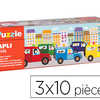 PUZZLE APLI ADDITIONS TRANSPORTS BOÎTE DE 3 PUZZLES DE 10 PIÈCES