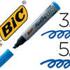 MARQUEUR BIC PERMANENT MARKING 2300 POINTE BISEAUTAE TRACA 3/5MM CORPS PLASTIQUE ENCRE BASE ALCOOL COLORIS BLEU