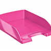 CORBEILLE ACOURRIER LEITZ WOW POLYPROPYLENE LISSE BRILLANT PAROIS HAUTES CAPACITA 600F A4 255X70X357MM COLORIS ROSE