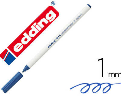 marqueur-edding-e611-spacial-k-ids-pointe-fine-ogive-1mm-rasistante-faible-odeur-corps-plastique-encre-cap-off-bleu