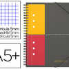 CAHIER-CHEMISE OXFORD MEETING BOOK OPTIK PAPER COUVERTURE PP A5+ 17,8X22,5CM 160 PAGES 5X5MM FERMETURE ALASTIQUE