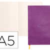 CARNET SOUPLE CLAIREFONTAINE R HODIARAMA A5 LIGNA 160 PAGES PAPIER IVOIRE 90G FERMETURE ALASTIQUE COLORIS VIOLET