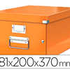 BOÎTE ARCHIVES ESSELTE CLICK&S TORE WOW POLYPROPYLENE LAMINA 265X188X355MM POIGNAE TRANSPORT COLORIS ORANGE