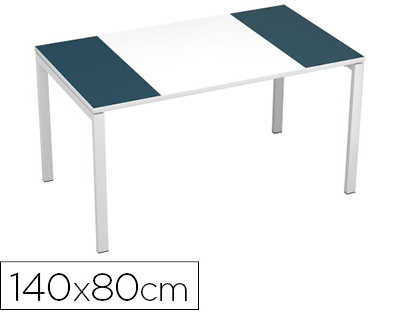 bureau-paperflow-easydesk-140x-80cm-pieds-acier-laqua-blanc-plateau-blanc-anthracite