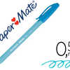 STYLO-BILLE PAPER MATE INKJOY 100 ACRITURE MOYENNE 0.5MM ULTRA DOUCE CORPS TRIANGULAIRE RASISTE BAVURES TURQUOISE