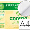 PAPIER DESSIN CANSON C AGRAIN CRAYON ENCRE GOUACHE FEUTRE 180G A4+ POCHETTE 12F