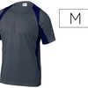 TEE-SHIRT BALI POLYESTER 160G/ M2 COL ROND MANCHES COURTES TRAITEMENT SACHAGE RAPIDE COLORIS GRIS/BLEU MARINE TAILLE M