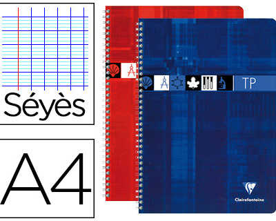 cahier-clairefontaine-travaux-pratiques-reliure-intagrale-papier-valin-a4-21x29-7cm-80-pages-40-sayes-40-unies-90g