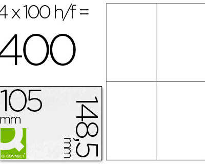 atiquette-adhasive-q-connect-1-50x148-5mm-coins-droits-imprimante-jet-d-encre-laser-copieur-bo-te-100-feuilles-400-unita