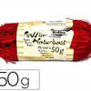 RAPHIA VAGATAL BRIN 1M PELOTE 50G COLORIS ROUGE VIF