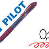 STYLO-BILLE PILOT G2 7 FUN ECRITURE MOYENNE 0.4MM ENCRE GEL RATRACTABLE CORPS TRANSLUCIDE GRIP CAOUTCHOUC BORDEAUX