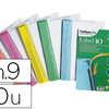 ATIQUETTE L'OBLIQUE EN BRISTOL POUR DOSSIERS AZ ARMOIRES ATIQUETTES N°9 COLORIS ASSORTIS PACK 10 PLANCHES